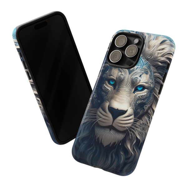 Blue Lion Art iPhone | Google Pixel - Cell Phone Tough Cases - Image 113