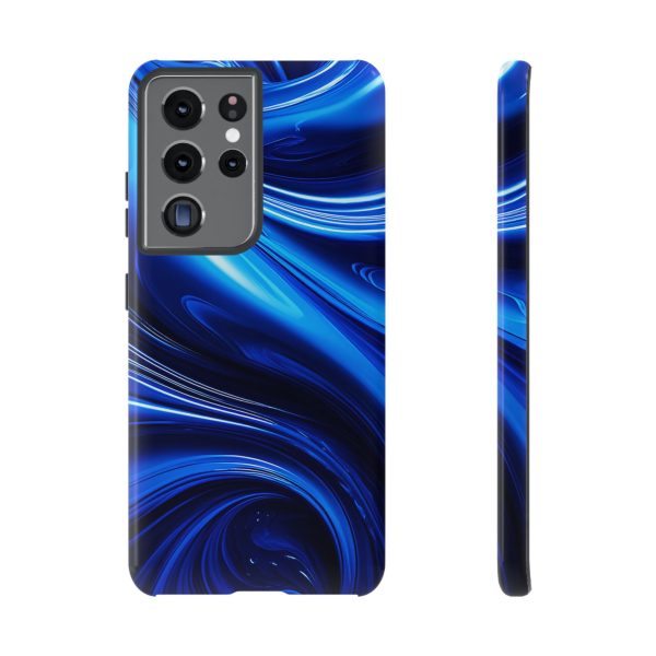 Royal Blue Wave iPhone | Samsung | Samsung Galaxy | Google Pixel - Cell Phone Tough Cases - Image 57