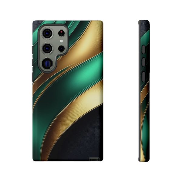 Green and Gold iPhone | Samsung | Samsung Galaxy | Google Pixel - Cell Phone Tough Cases - Image 137