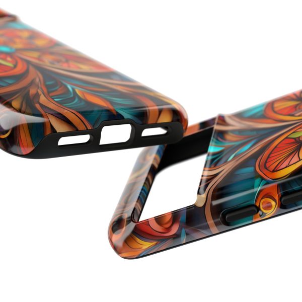 Wood Grain Flower iPhone | Samsung | Samsung Galaxy | Google Pixel - Cell Phone Tough Cases - Image 227