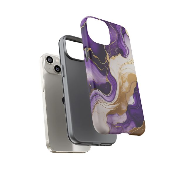 Purple and Gold 2 iPhone | Samsung | Samsung Galaxy | Google Pixel - Cell Phone Tough Cases - Image 95