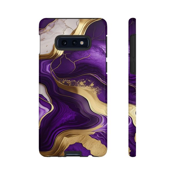 Purple and Gold iPhone | Samsung | Samsung Galaxy | Google Pixel - Cell Phone Tough Cases - Image 13