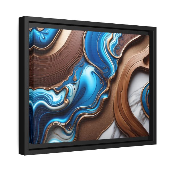 Abstract Wood 3 Matte Canvas, Black Frame - Image 6