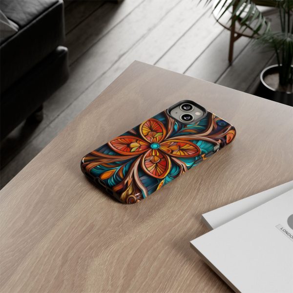 Wood Grain Flower iPhone | Samsung | Samsung Galaxy | Google Pixel - Cell Phone Tough Cases - Image 92