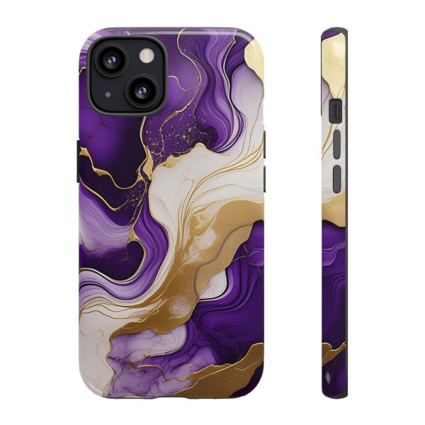 Purple and Gold 2 iPhone | Samsung | Samsung Galaxy | Google Pixel - Cell Phone Tough Cases - Image 37