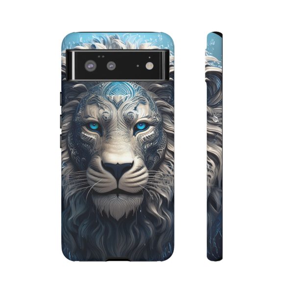 Blue Lion Art iPhone | Google Pixel - Cell Phone Tough Cases - Image 44