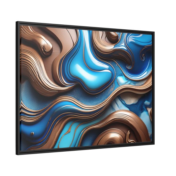 Abstract Wood Matte Canvas, Black Frame - Image 34