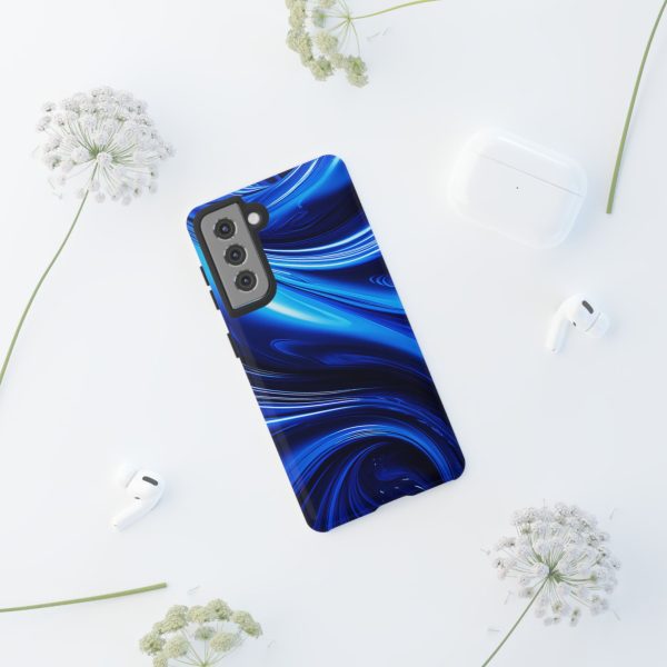 Royal Blue Wave iPhone | Samsung | Samsung Galaxy | Google Pixel - Cell Phone Tough Cases - Image 50