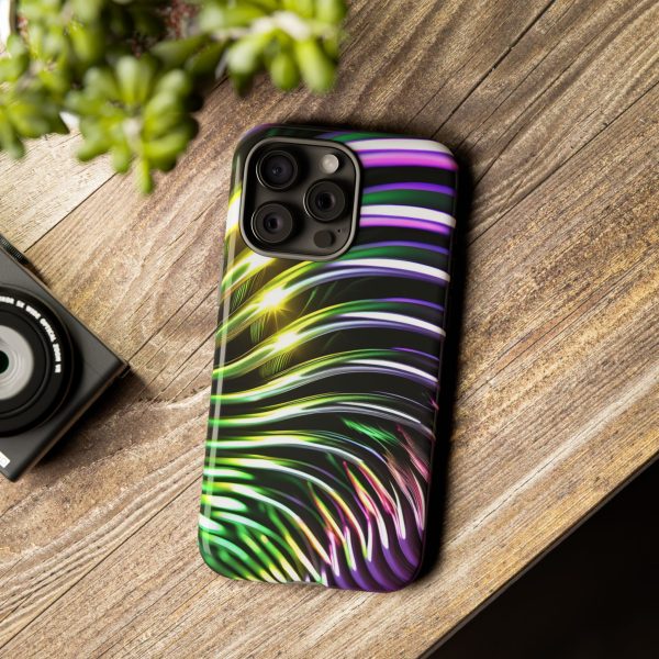 Green and Purple 2 iPhone | Samsung | Samsung Galaxy | Google Pixel - Cell Phone Tough Cases - Image 181