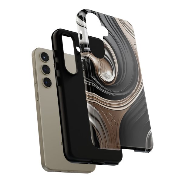 Black and Gold iPhone | Samsung | Samsung Galaxy | Google Pixel - Cell Phone Tough Cases - Image 188