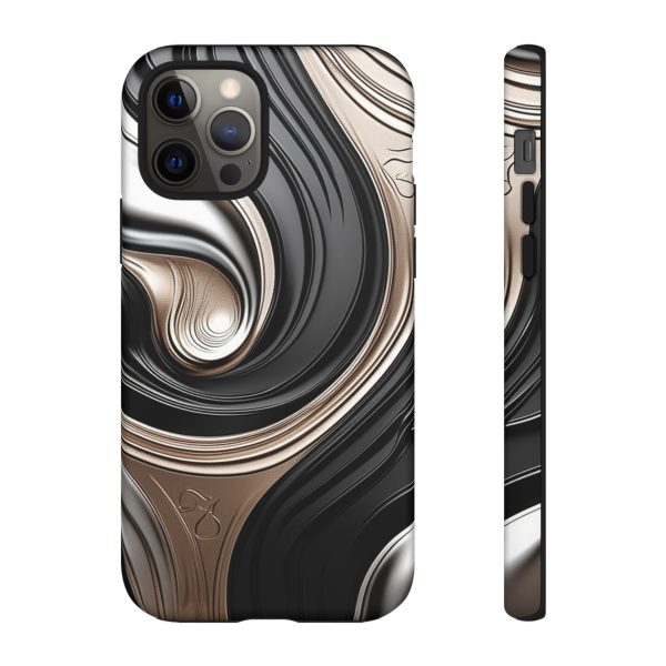 Black and Gold iPhone | Samsung | Samsung Galaxy | Google Pixel - Cell Phone Tough Cases - Image 34