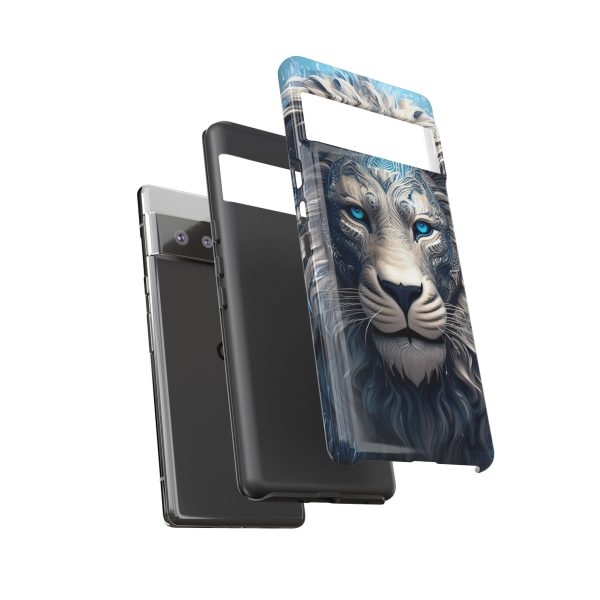 Blue Lion Art iPhone | Google Pixel - Cell Phone Tough Cases - Image 88