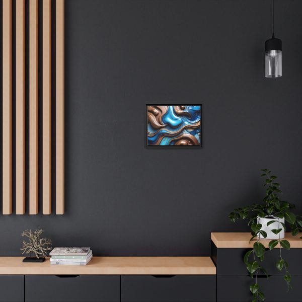 Abstract Wood Matte Canvas, Black Frame - Image 12