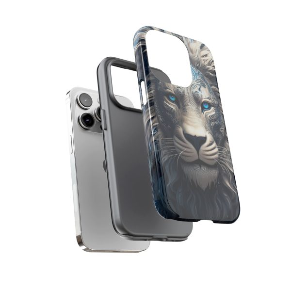 Blue Lion Art iPhone | Google Pixel - Cell Phone Tough Cases - Image 56