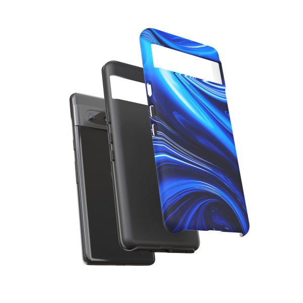 Royal Blue Wave iPhone | Samsung | Samsung Galaxy | Google Pixel - Cell Phone Tough Cases - Image 151