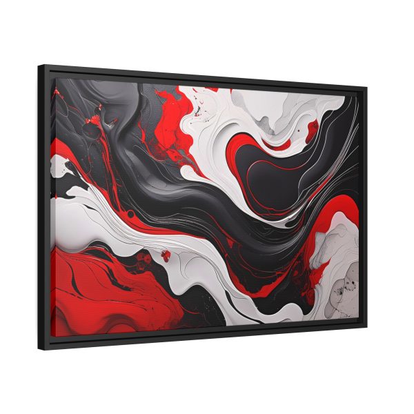 Red and Black Abstract 2 Matte Canvas, Black Frame - Image 22