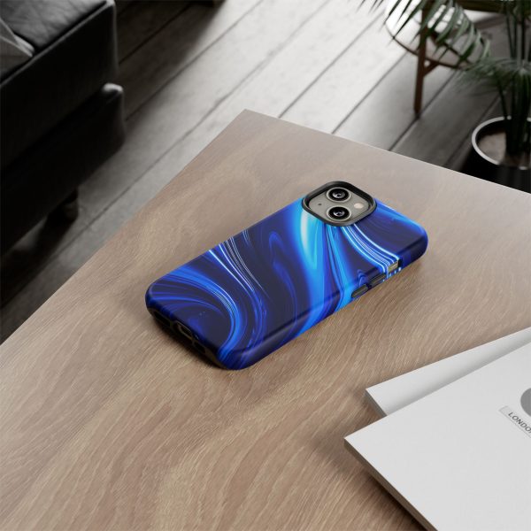 Royal Blue Wave iPhone | Samsung | Samsung Galaxy | Google Pixel - Cell Phone Tough Cases - Image 96