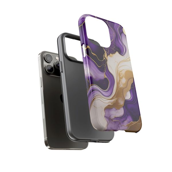 Purple and Gold 2 iPhone | Samsung | Samsung Galaxy | Google Pixel - Cell Phone Tough Cases - Image 115