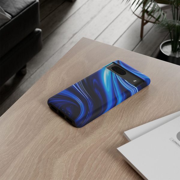 Royal Blue Wave iPhone | Samsung | Samsung Galaxy | Google Pixel - Cell Phone Tough Cases - Image 152