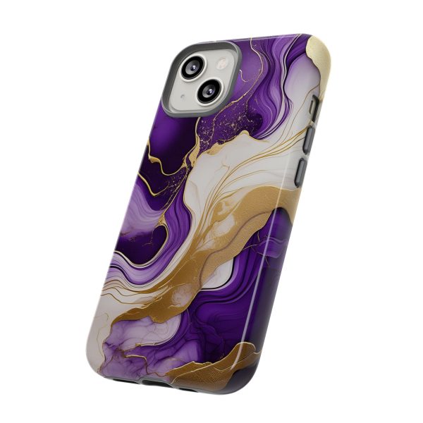 Purple and Gold 2 iPhone | Samsung | Samsung Galaxy | Google Pixel - Cell Phone Tough Cases - Image 90