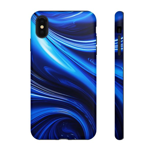 Royal Blue Wave iPhone | Samsung | Samsung Galaxy | Google Pixel - Cell Phone Tough Cases - Image 12