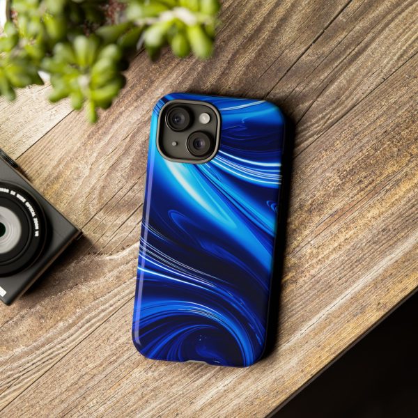 Royal Blue Wave iPhone | Samsung | Samsung Galaxy | Google Pixel - Cell Phone Tough Cases - Image 163