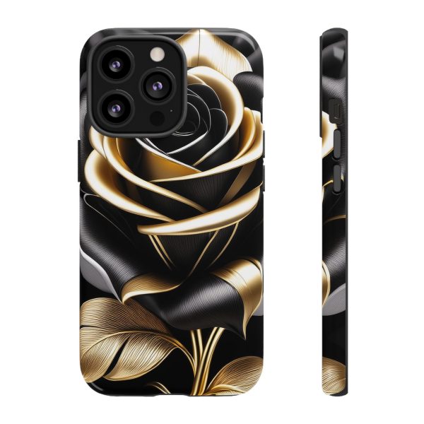 Copy of Black and Gold Rose iPhone | Samsung | Samsung Galaxy | Google Pixel - Cell Phone Tough Cases - Image 46