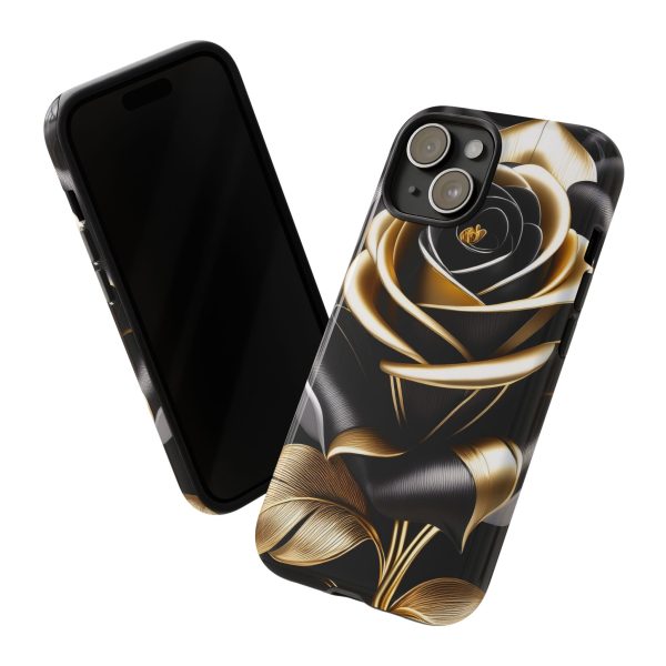 Copy of Black and Gold Rose iPhone | Samsung | Samsung Galaxy | Google Pixel - Cell Phone Tough Cases - Image 167