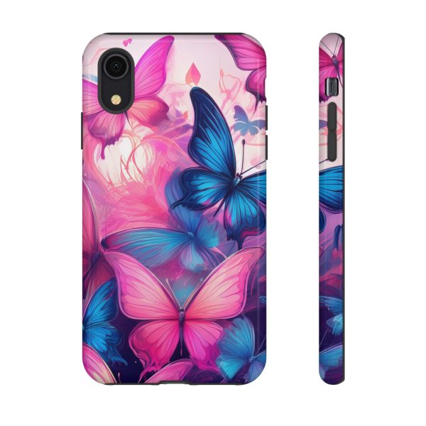 Blue and Pink Butterfly Cell Phone Tough Cases iPhone | Samsung | Samsung Galaxy | Google Pixel - Image 10