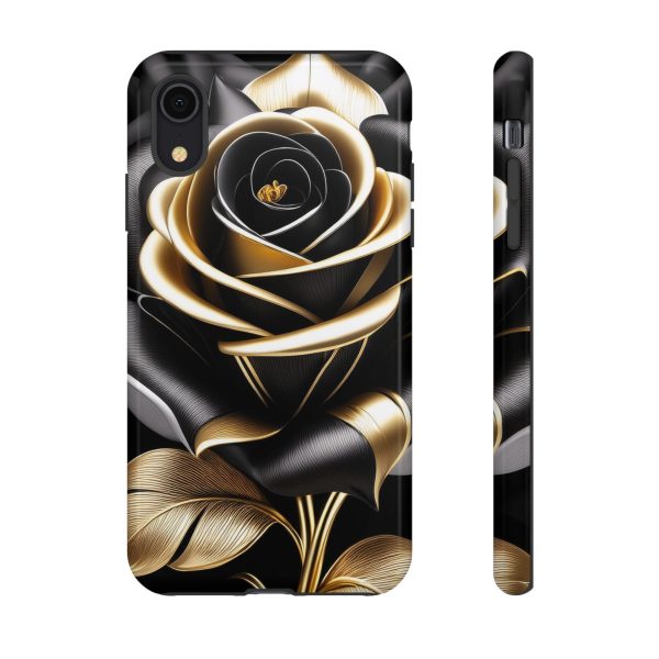 Copy of Black and Gold Rose iPhone | Samsung | Samsung Galaxy | Google Pixel - Cell Phone Tough Cases - Image 12