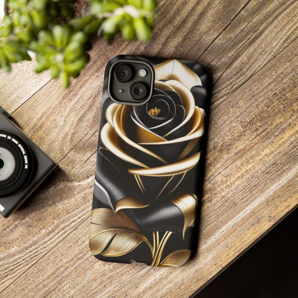 Copy of Black and Gold Rose iPhone | Samsung | Samsung Galaxy | Google Pixel - Cell Phone Tough Cases - Image 177