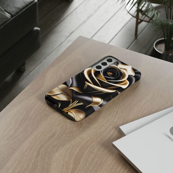 Copy of Black and Gold Rose iPhone | Samsung | Samsung Galaxy | Google Pixel - Cell Phone Tough Cases - Image 87