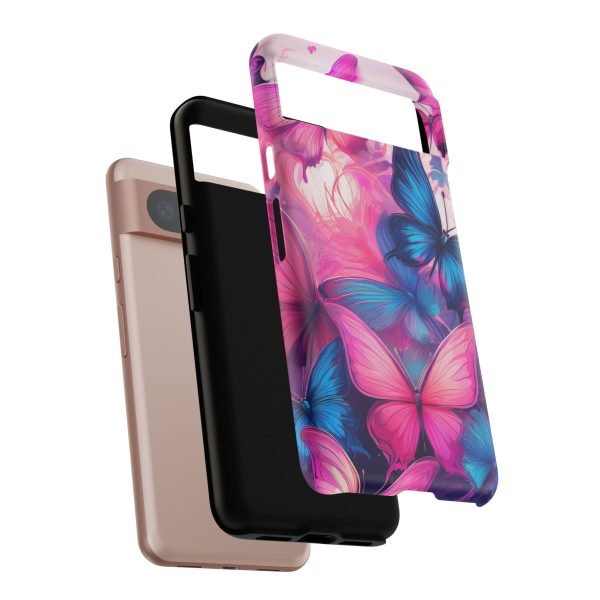 Blue and Pink Butterfly Cell Phone Tough Cases iPhone | Samsung | Samsung Galaxy | Google Pixel - Image 233