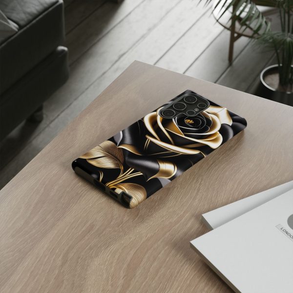 Copy of Black and Gold Rose iPhone | Samsung | Samsung Galaxy | Google Pixel - Cell Phone Tough Cases - Image 91