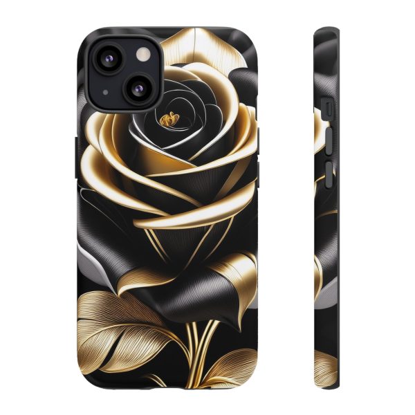 Copy of Black and Gold Rose iPhone | Samsung | Samsung Galaxy | Google Pixel - Cell Phone Tough Cases - Image 44