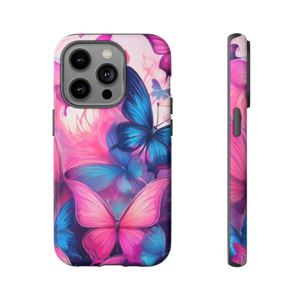 Blue and Pink Butterfly Cell Phone Tough Cases iPhone | Samsung | Samsung Galaxy | Google Pixel - Image 104