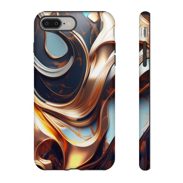 Navy Blue Gold Cell Phone Tough Cases iPhone | Samsung | Samsung Galaxy | Google Pixel - Image 9