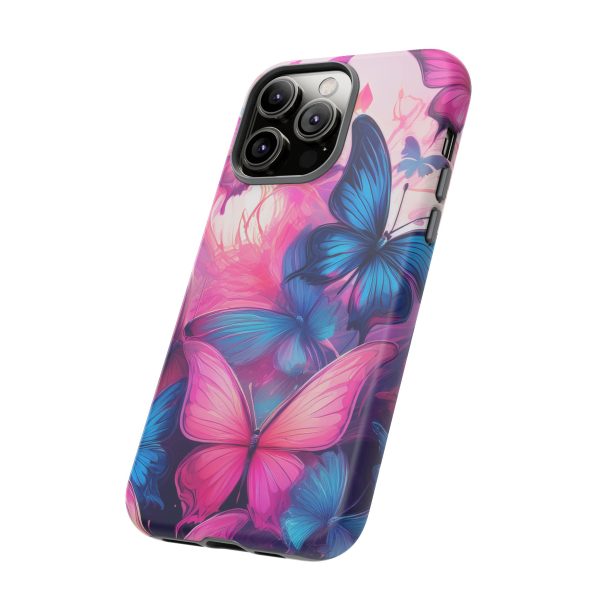 Blue and Pink Butterfly Cell Phone Tough Cases iPhone | Samsung | Samsung Galaxy | Google Pixel - Image 121