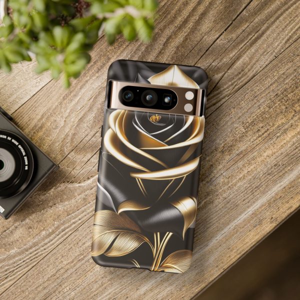 Copy of Black and Gold Rose iPhone | Samsung | Samsung Galaxy | Google Pixel - Cell Phone Tough Cases - Image 224