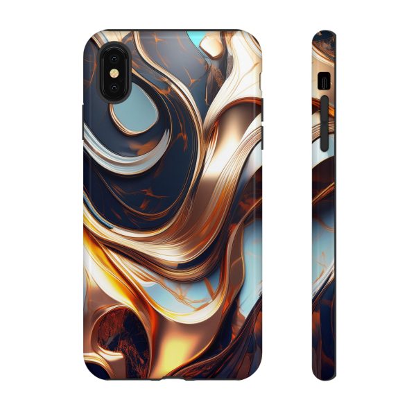 Navy Blue Gold Cell Phone Tough Cases iPhone | Samsung | Samsung Galaxy | Google Pixel - Image 16