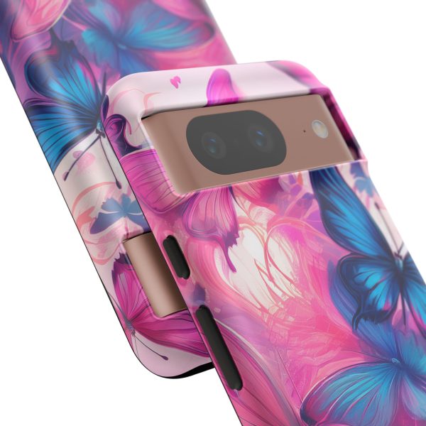 Blue and Pink Butterfly Cell Phone Tough Cases iPhone | Samsung | Samsung Galaxy | Google Pixel - Image 231