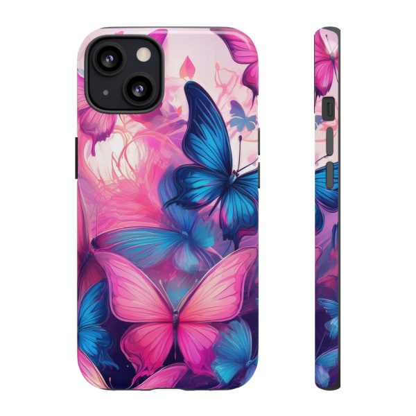 Blue and Pink Butterfly Cell Phone Tough Cases iPhone | Samsung | Samsung Galaxy | Google Pixel - Image 40