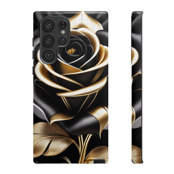 Copy of Black and Gold Rose iPhone | Samsung | Samsung Galaxy | Google Pixel - Cell Phone Tough Cases - Image 90