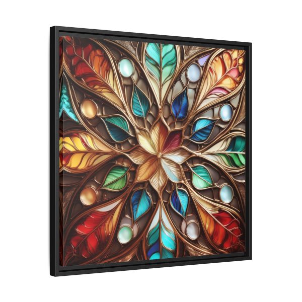 Wood Grain Stain Style WG4 Matte Canvas, Framed (Multi-color) - Image 10