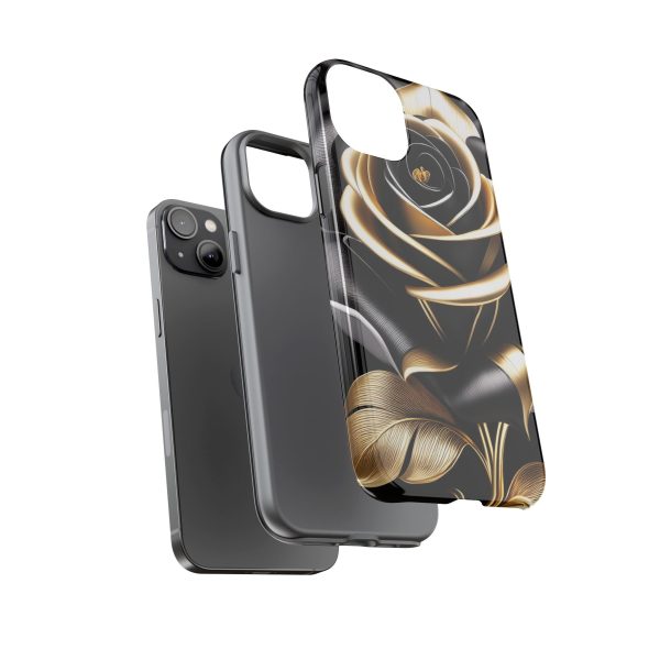 Copy of Black and Gold Rose iPhone | Samsung | Samsung Galaxy | Google Pixel - Cell Phone Tough Cases - Image 112