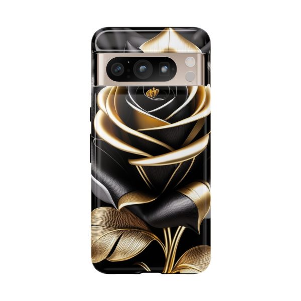 Copy of Black and Gold Rose iPhone | Samsung | Samsung Galaxy | Google Pixel - Cell Phone Tough Cases - Image 215