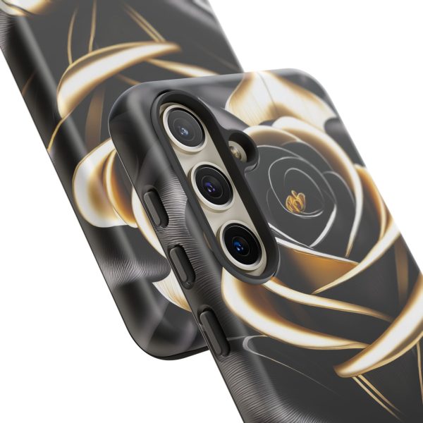 Copy of Black and Gold Rose iPhone | Samsung | Samsung Galaxy | Google Pixel - Cell Phone Tough Cases - Image 196