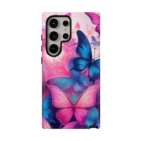 Blue and Pink Butterfly Cell Phone Tough Cases iPhone | Samsung | Samsung Galaxy | Google Pixel - Image 205