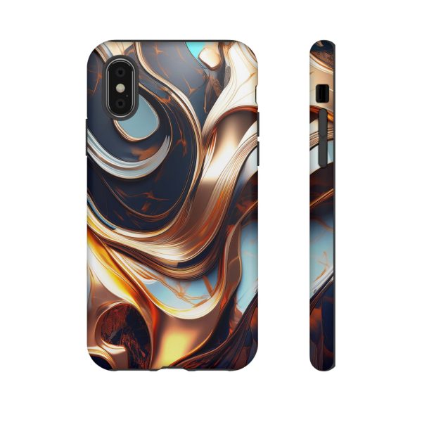 Navy Blue Gold Cell Phone Tough Cases iPhone | Samsung | Samsung Galaxy | Google Pixel - Image 15