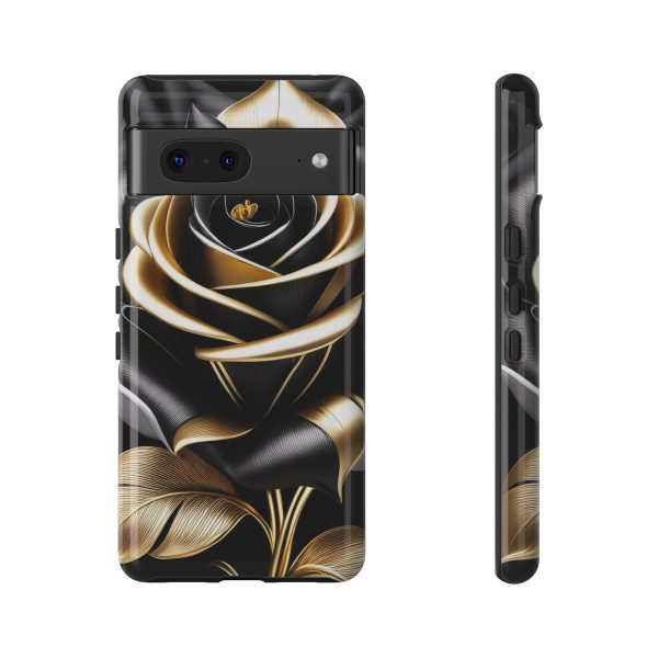 Copy of Black and Gold Rose iPhone | Samsung | Samsung Galaxy | Google Pixel - Cell Phone Tough Cases - Image 150